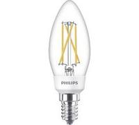 Philips Lighting 77215400 LED EEC A+ (A++ - E) E14 en forme de bougie 5 W, 2.5 W, 1 W = 40 W, 18 W, 9 W blanc chaud (Ø x L) 3.5 cm x 10.6 cm à intensité blanc G