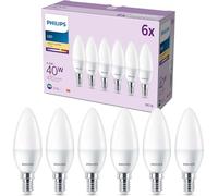 Philips LEDclassic Pack de 6 ampoules B35 E14, 2700 K, 4,9 W, 8719514459991, B35