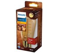 Philips Ampoule Led Edison E27 - 25w Blanc Chaud Ambré - Compatible Variateur - Verre