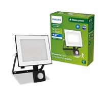 Philips Lois Projecteur Extérieur avec Capteur, 30 W, 3000 K, Noir