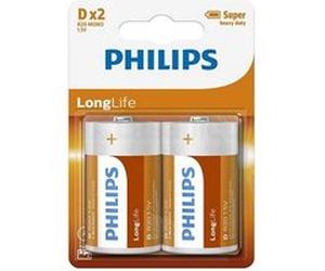 Philips LongLife R20L2B - Batterie 2 x D - Carbon Zinc G