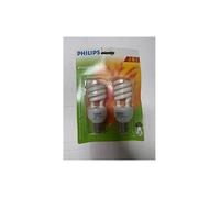 Philips Lot de 2 TORNADO - Ampoule Economie d'énergie 15 watts (75 Watts) B22 1000 LUMEN