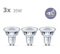 Philips - Lot De 3x Ampoules Led 3,5w Gu10 Chaud 230v 36d Nd 3srt6