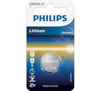 Philips Lot de 5 Piles Bouton au Lithium modèle CR2032, 3 V. Idéales pour Les appareils nécessitant Une énergie fiable et Durable, tels Que Les télécommandes et Les balances électroniques.