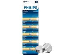 PHILIPS Lot de 5 piles bouton LR41 AG3, 394 pour montre, pile LR41. | Piles alcalines LR41 longue durée pour montres, télécommandes, lasers, balises, thermomètres (les noms varient selon le