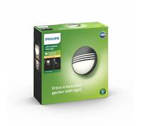Philips luminaire extérieur LED applique murale noire Yarrow lumière blanc chaud