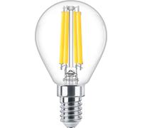 PHILIPS MAS VLE LEDLusterD3.4-40W E14 P45 927CLG FM E14 2700K 470lm D dim transparent - Lampes LED socle E14