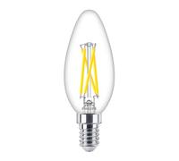 Philips MASTER Ampoule LED E14 Bougie Filament Claire 2,5W 340 lm Dim-to-Warm Dimmable