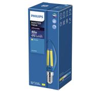 PHILIPS MASTER Value LED Bougie E14 Filament Claire 3.4W 470lm - 927 | Meilleur rendu des couleurs - Dimmable - Équivalent 40W