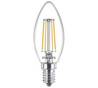 PHILIPS MASTER Value LED Bougie E14 Filament Claire 3.4W 470lm - 927 | Meilleur rendu des couleurs - Dimmable - Équivalent 40W