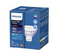 PHILIPS Master Value LED Spot GU5.3 MR16 5.8W 460lm 36D - 930 Blanc Chaud | Meilleur rendu des couleurs - Dimmable - Équivalent 35W