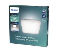 Philips - Luminaire LED, 43x43 cm, 4000 K, 24 W, blanc 929003313501