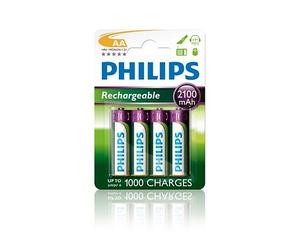 Philips Multilife R6B4A210 - Batterie 4 x type AA - NiMH - (rechargeables) - 2100 mAh
