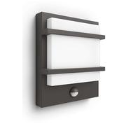 Philips myGarden - Applique d'extérieur LED 23x19 cm, 2700 K, 12 W, avec détecteur, anthracite 915005554901