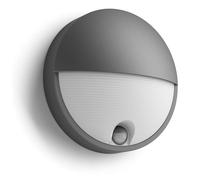 Philips myGarden - Applique d'extérieur LED, diamètre 21 cm, 2700 K, 6 W, avec détecteur, anthracite 915005193001