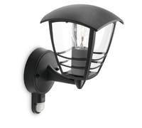 Philips myGarden Applique murale d'extérieur Cr tecteur de mouvement, 60 W, noir, 153883016