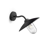 PHILIPS MyGarden, Applique Murale Extérieur Hammock, Noir | Applique Murale, Ampoule E27 non incluse, IP44 Résiste aux projections d'eau, Design Vintage, Installation Facile