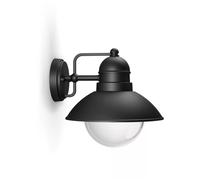 Philips Applique murale extérieure Hoverfly Noir IP44 Culot E27 Design vintage pour jardin et façade