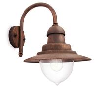 Philips myGarden Applique murale Raindrop, 60 W, culot E27, sans ampoule, éclairage extérieur, bronze, métal, IP44, idéal pour terrasse et jardin