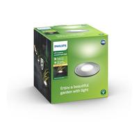 Philips Mygarden, Spot enterré MOSS LED 1x3W, idéal pour allée, patio, terrasse - Inox