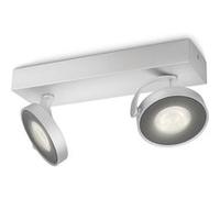 Philips Spot LED Clockwork Moderne Aluminium 2x4,5 W