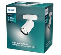 Philips myLiving PONGEE Spot LED Blanc GU10 1 ampoule 220-240 V Blanc