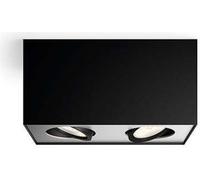 Philips myliving Spot Box Warmglow Effet de variation 2 flammes, noir