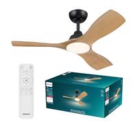 Ventilateur de plafond Philips Olas 30 avec LED intégrée 106 cm Noir et télécommande RF