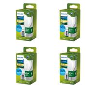 Philips Pack: Ampoule Standard LED E27 Ultra Efficient - 40W | Lot de 4 - Blanc chaud - Non dimmable