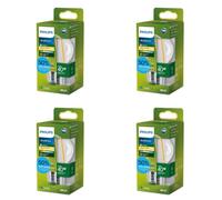 Philips Pack: Ampoule Standard LED E27 Ultra Efficient - 40W | Lot de 4 - Blanc chaud - Non dimmable
