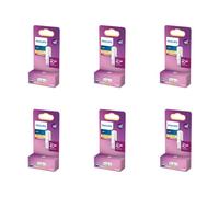 Philips Pack: Capsule LED G9 - 40W - Blanc chaud | Lot de 6 - Non dimmable