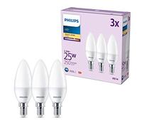 Philips LEDclassic Pack de 3 ampoules B35 E14, 2700 K, 2,8 W, 8719514460034, B35