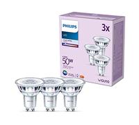 Philips Pack de 3 ampoules LEDclassic PAR16 GU10 – 4,6 W (4000 K) – Blanc froid
