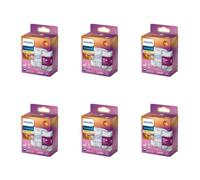Philips Pack: Spot LED GU10 - 35W - Blanc chaud | Lot de 12 - Dimmable