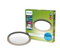 Philips Pebblo Plafonnier Ultra Efficient, SceneSwitch, Noir, 10W, 1950Lm, 4000K, IP20