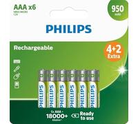Philips Pile AAA - 950mah - Rechargeable - Lot de 6