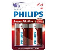 Philips Piles alcalines LR20 (D) Power Alkaline - Lot de 2