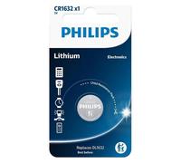 Philips Pile au lithium CR1632 (1 pcs, CR1632, 120 mAh), Batteries + piles