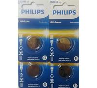 Philips Pile bouton au lithium CR2016 3v 4 pièces