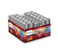 Philips Piles AA AAA Alcalines Pack Avantage - Piles 24x AA + 16x AAA - Power Alkaline 1.5V pour Jouets, Appareil Photo, Lampe Torche, Télécommande et Plus