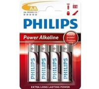 Philips piles AA Power argent alcalines / rouge 4 pièces G