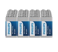 Philips Piles Alcalines 9V Ultra, 6LR61 Ultra - Indispensables pour Les Détecteurs de Fumée et Les Radios, Lot de 20