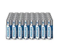 Philips Piles Alcalines AA Ultra - Alimentation Longue Durée pour Télécommandes, Jouets et Montres, Lot de 40