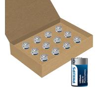 Philips Piles Lithium CR2 3V - Optimales pour Les Appareils Photo, Lampes de Poche et Systèmes d'alarme, Lot de 12