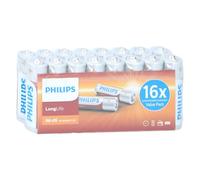 Philips Piles Longlife - AA - 16 pièces