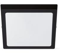 Philips Applique murale/plafonnier Magneos LED carré 12W Noir blanc chaud 2700K