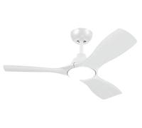 Philips Plafonnier Olas avec ventilateur, 30 W (ventilateur) + 24 W (éclairage), Ventilateur domestique à hélice, Blanc, Plafonnier, Métal, IP20, I