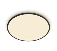 Philips Plafonnier LED SuperSlim 36W Panneau SceneSwitch 3 ambiances Extra-plat IP44 Noir