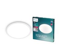 PHILIPS Plafonnier rond à panneau LED SceneSwitch à intensité variable, 3 ambiances différentes, Blanc froid 18W. pour l'éclairage intérieur, le salon et la chambre, blanc