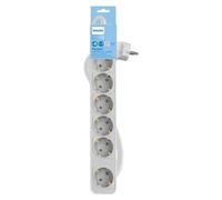 Philips Power multiplier CHP2164WB - Protection contre les surtensions - CA 250 V - connecteurs de sortie : 6 - 3 m cordon - France - blanc